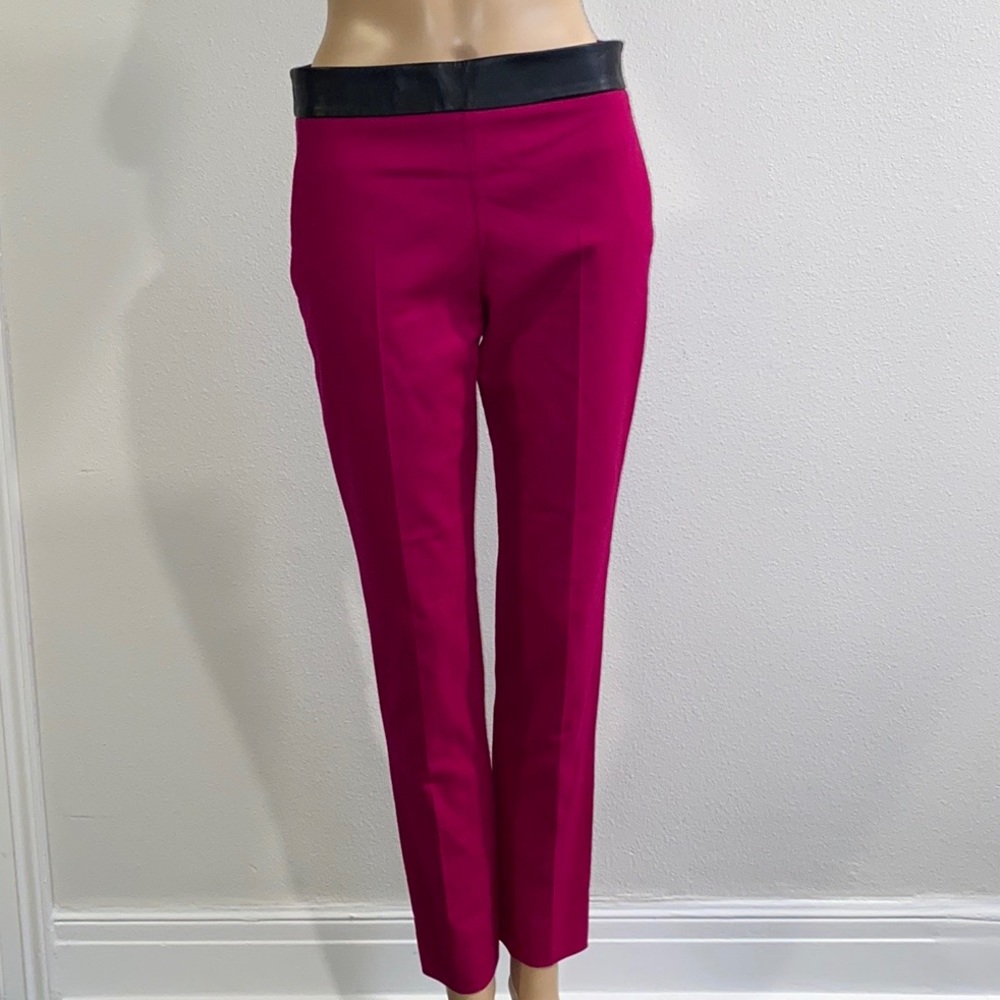 GUCCI FUSCHIA LUXURY STRETCH FLANNEL TROUSERS- NWT - sz 38 IT